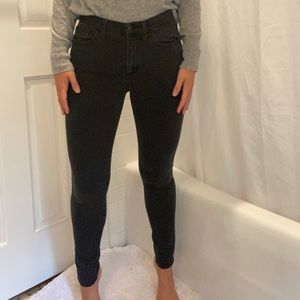 Madewell Roadtripper HighWaisted Black Skinny Jean